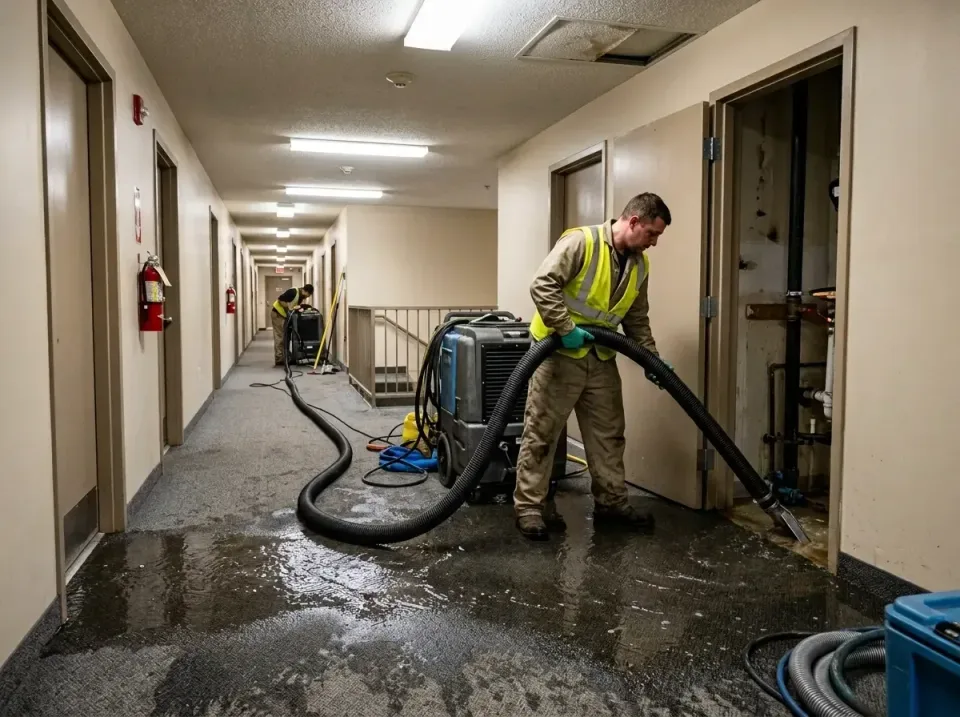 multi-unit-apartment-hallway-f-005 — frequently asked questions, Emergency Burst Pipe Water Extraction & Removal in Northgle…
